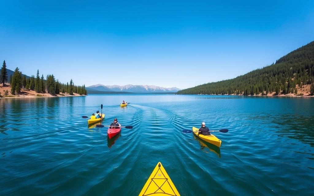 Boating on Yellowstone Lake