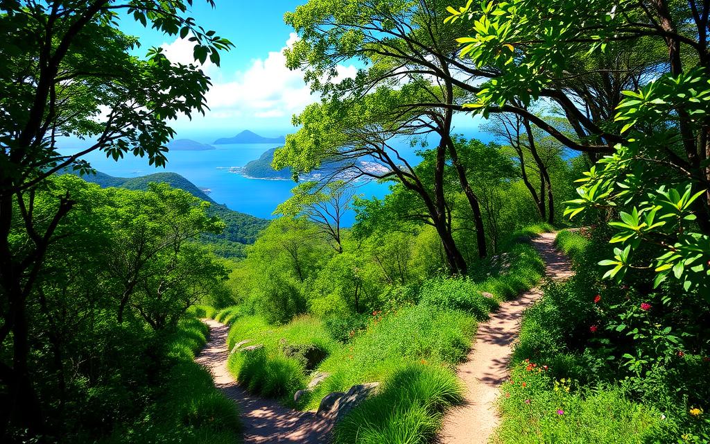 Hiking trails in Virgin Islands National Park