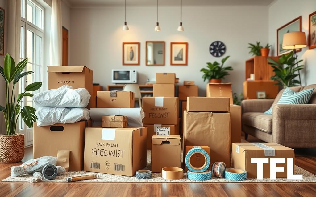 How to pack a house for moving checklist