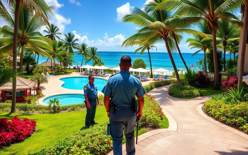 Jamaican resort security