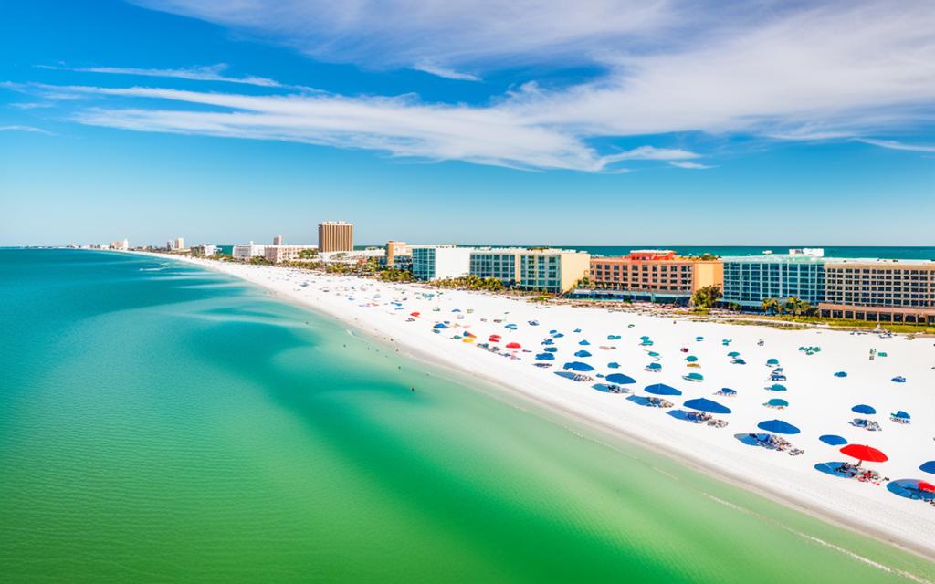 Soft sands and emerald-green waters of St. Pete Beach