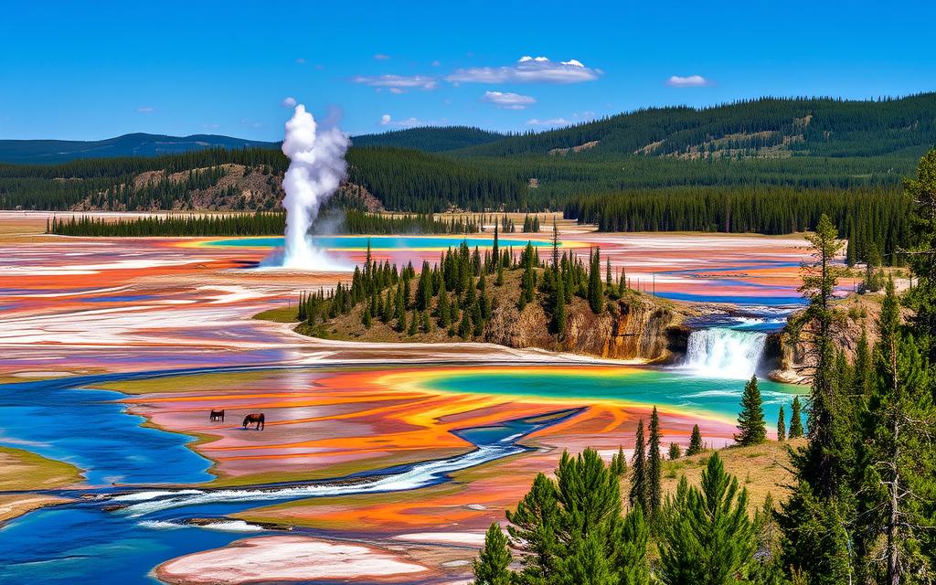 Top Tourist Attractions Yellowstone National Park, USA