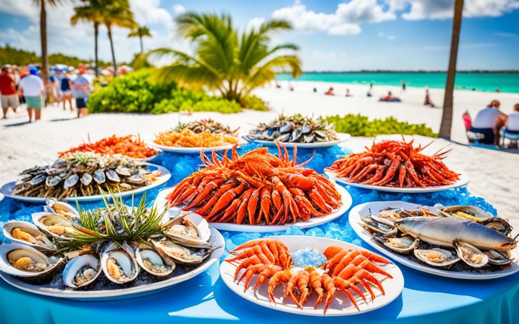 abundant seafood options