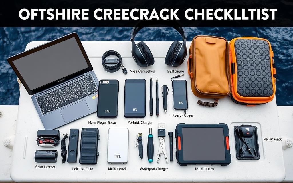 offshore crew checklist electronic devices