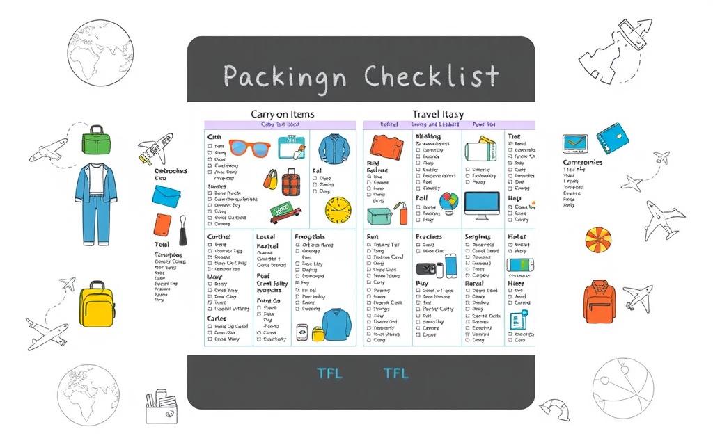 packing checklist carry on