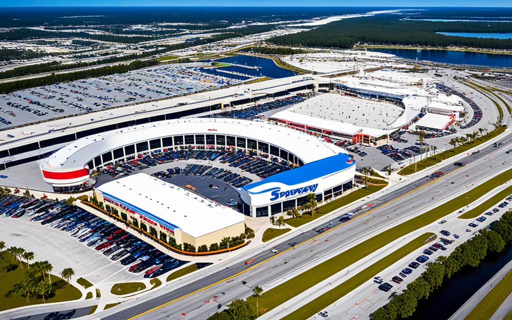 shopping mall near Daytona International Speedway