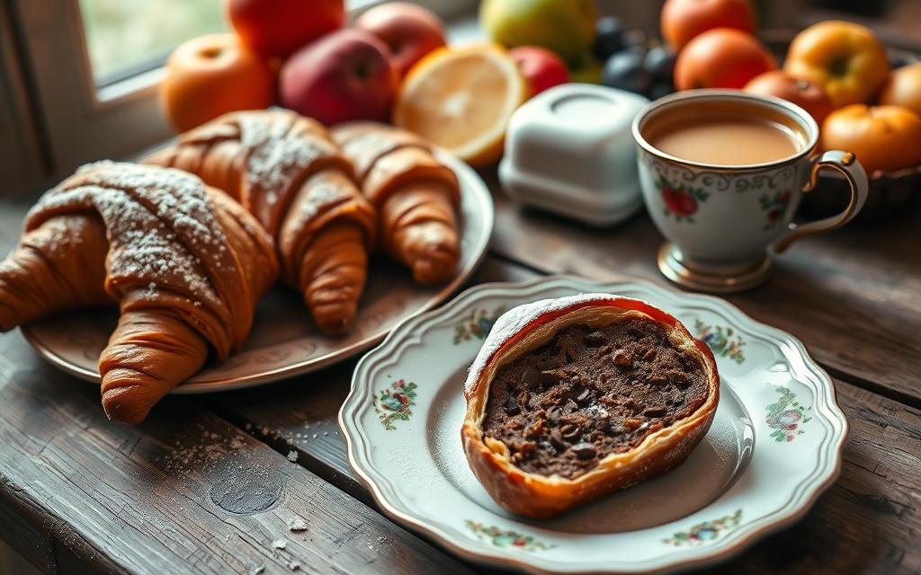 traditional french morning pastry