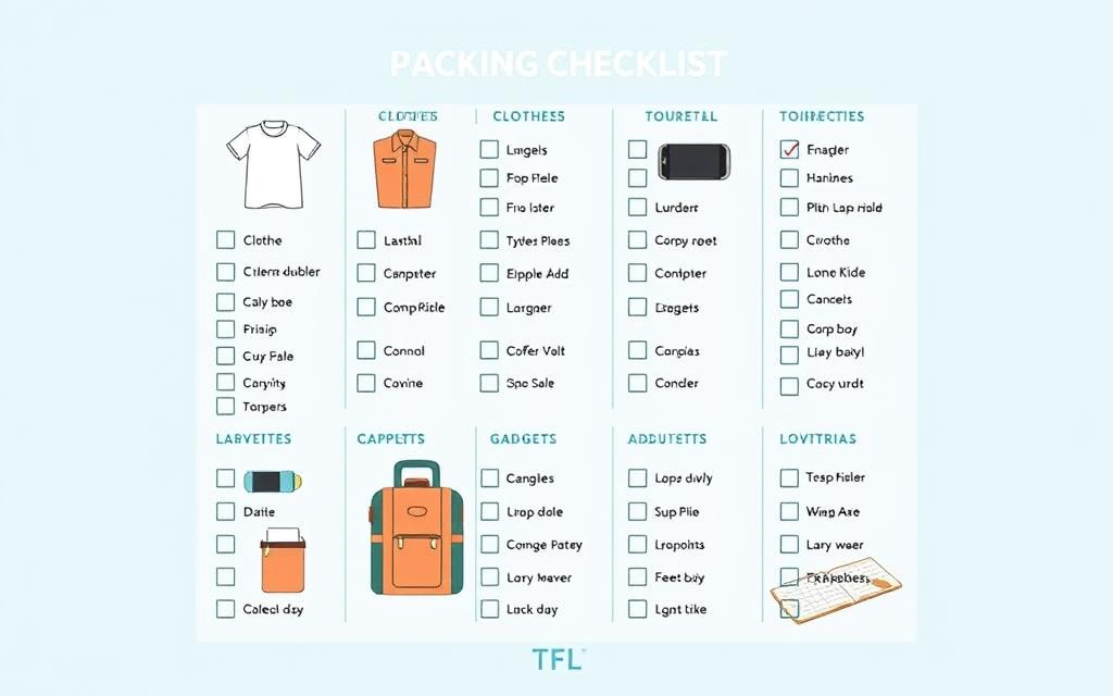 packing checklist template