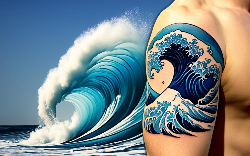 wave tattoo