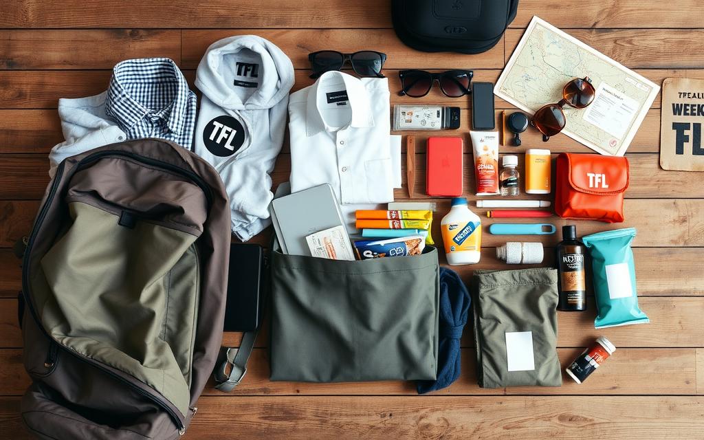 weekend vacation packing list