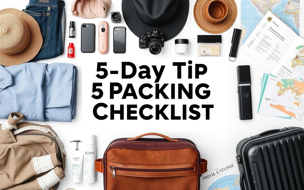 what to pack for a 5 day trip checklist